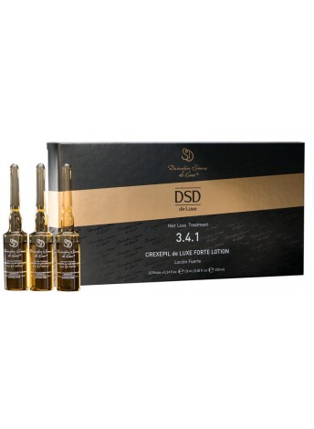 Лосьйон проти випадіння та стимуляції росту волосся Крексепіл Де Люкс форте 3.4.1 DSD De Luxe Simone Crexepil de Luxe Forte Lotion 10 шт по 10 мл