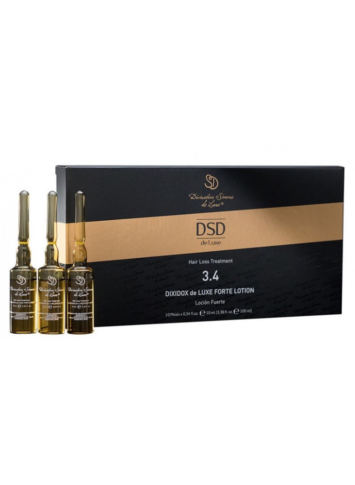 Лосьон проти випадіння та стимуляції росту волосся 3.4 Dixidox de Luxe Forte Lotion DSD De Luxe 10 ампул