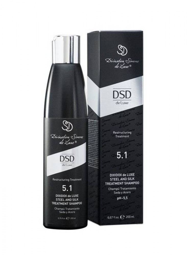 Відновлюючий шампунь Сталь та шовк DSD de Luxe 5.1 Dixidox de Luxe Steel Silk Shampoo 200 мл